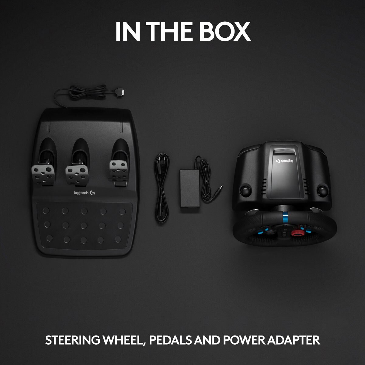 Logitech Steering Wheel and Pedals, whats in the box