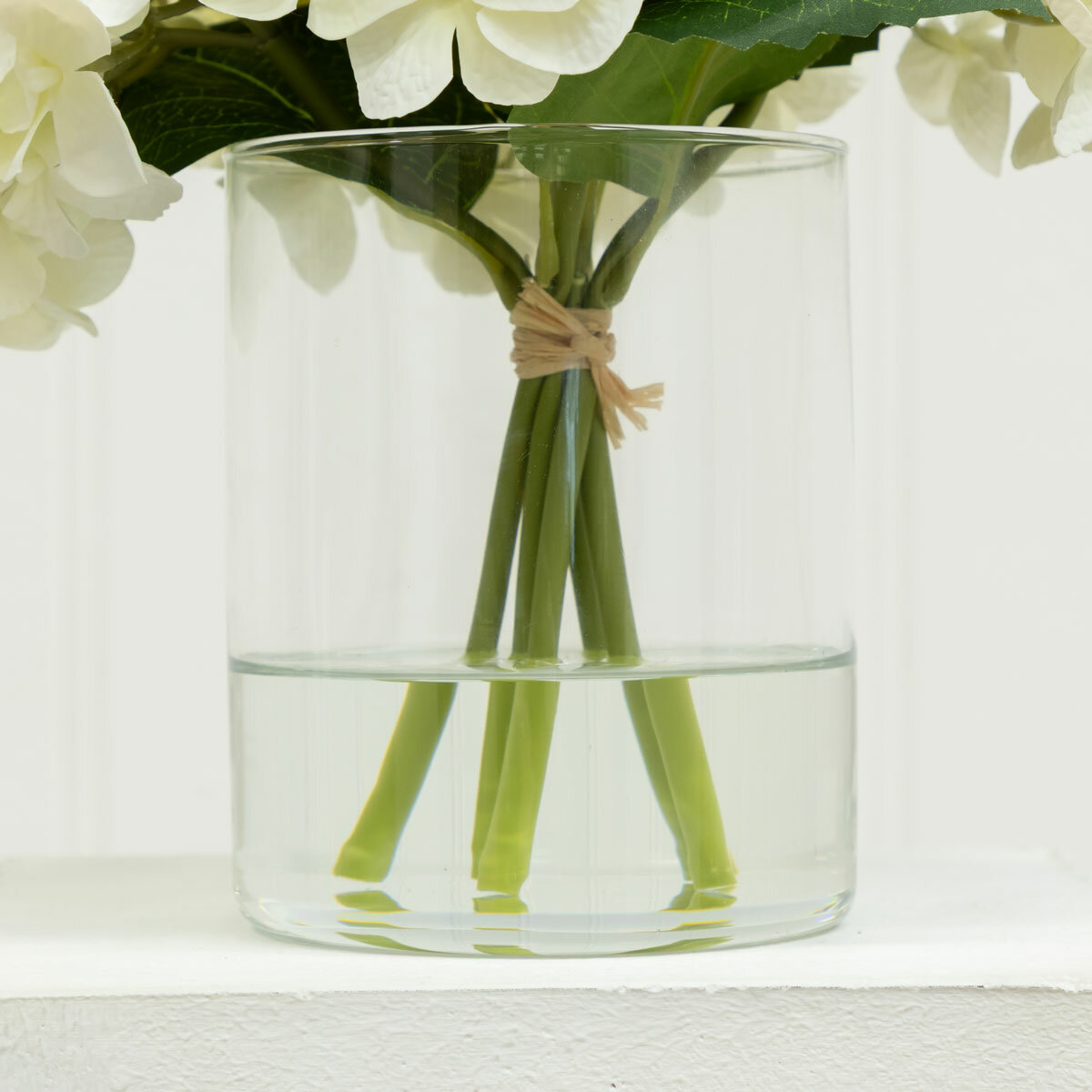 Real Touch Artificial Hydrangea in Vase in White
