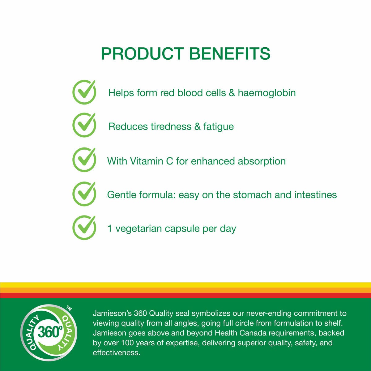 Jamieson Gentle Iron Tablets Product Benefits Jamieson Gentle Iron Tablets Product Benefits