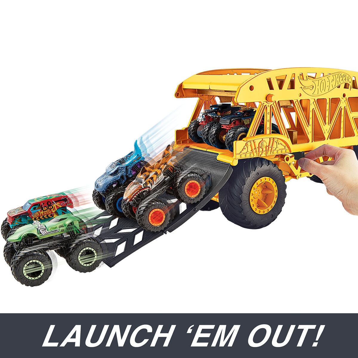 Hot Wheels Monster Truck Monster Mover Bundle