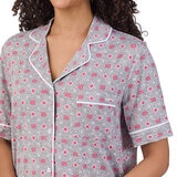 DKNY Ladies Notch Collar 3 Piece PJ Set in Grey