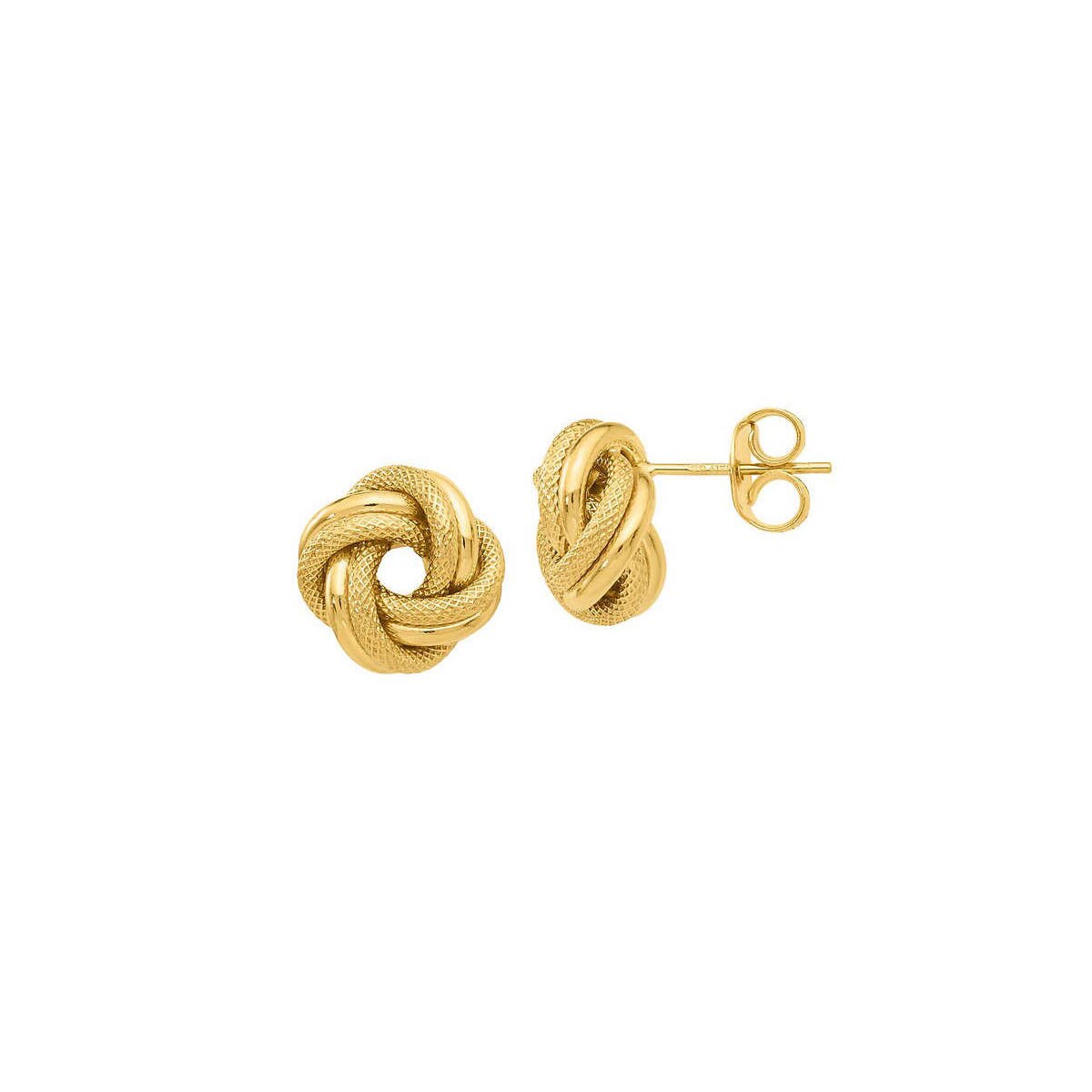 14ct Yellow Gold Love Knot Earrings Costco UK