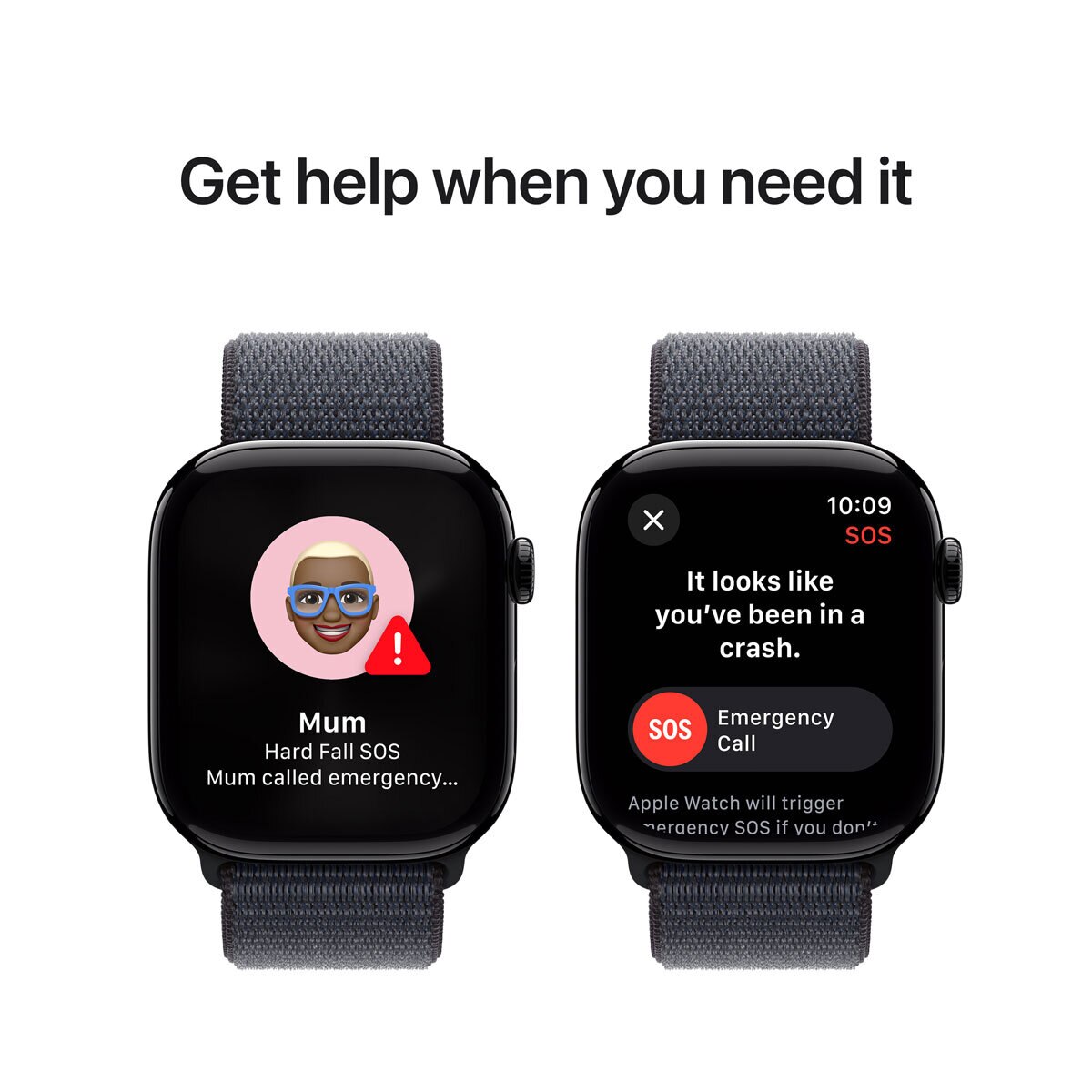 Apple Watch Series 10 GPS + Cellular, 46mm Aluminium Case with Sport Loop