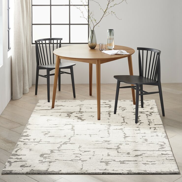 Calvin Klein Sculptural Grey Rug in 2 Sizes