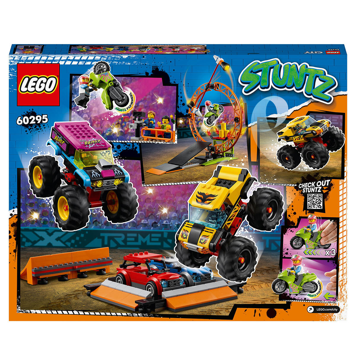 Buy LEGO City Stunt Show Arena Back of Box Image at Costco.co.uk