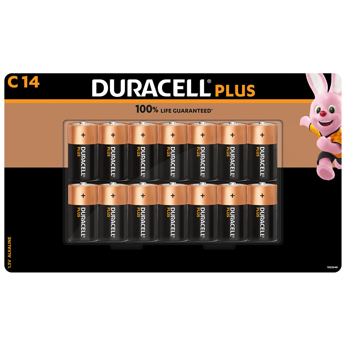 image of front of duracell c packaging