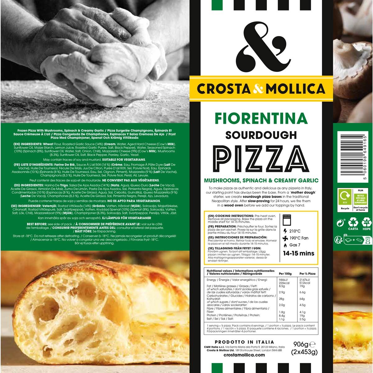 Crosta & Mollica Fiorentina Pizza, 2 x 443g