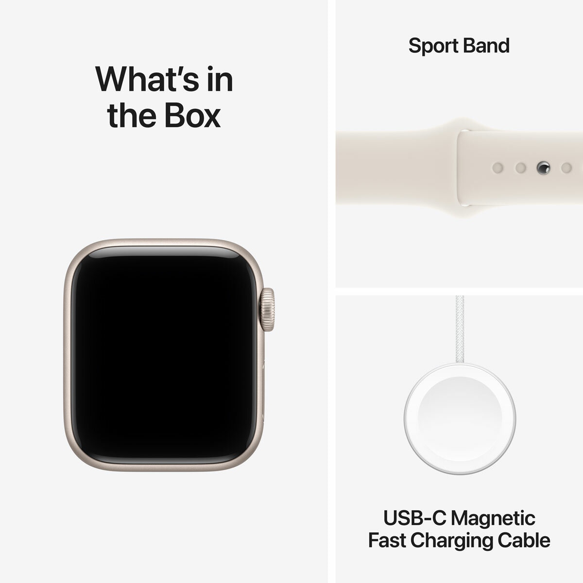 Buy Apple Watch SE 3 GPS, 40mm Starlight Aluminium Case with Starlight Sport Band M/L, MEH54MP/A at costco.co.uk
