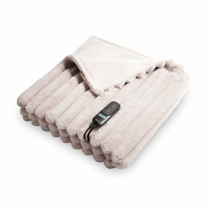Duux Yentl Grey Heated Faux Fur Overblanket, 200 x 200 cm Duux Yentl Grey Heated Faux Fur Overblanket, 200 x 200 cm
