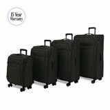 Rock Vitality Softshell Suitcase 4pc set in Khaki