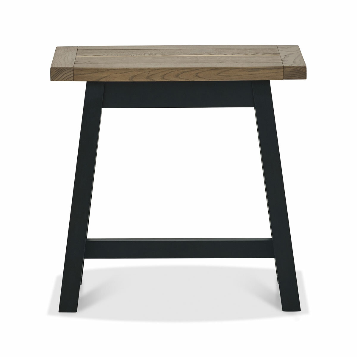 Bentley Designs Camden Weathered Oak & Peppercorn Side Table