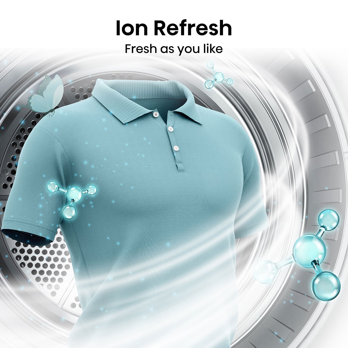 Hisense DH5S902BB, 9kg Heat Pump Dryer, A+++ Rated in Black