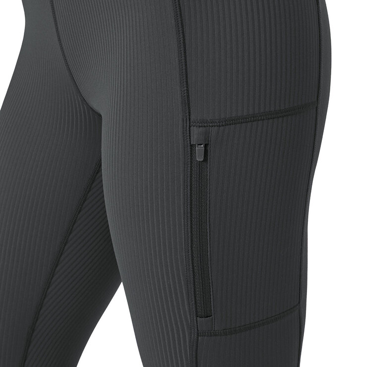 Mondetta Ladies Ribbed Cargo Tight in Black