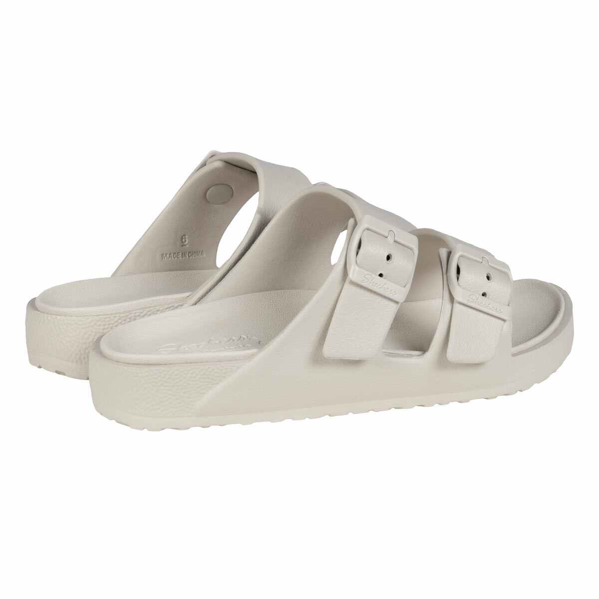 Skechers Ladies Cali Breeze Arch Comfort Sandal in Natural