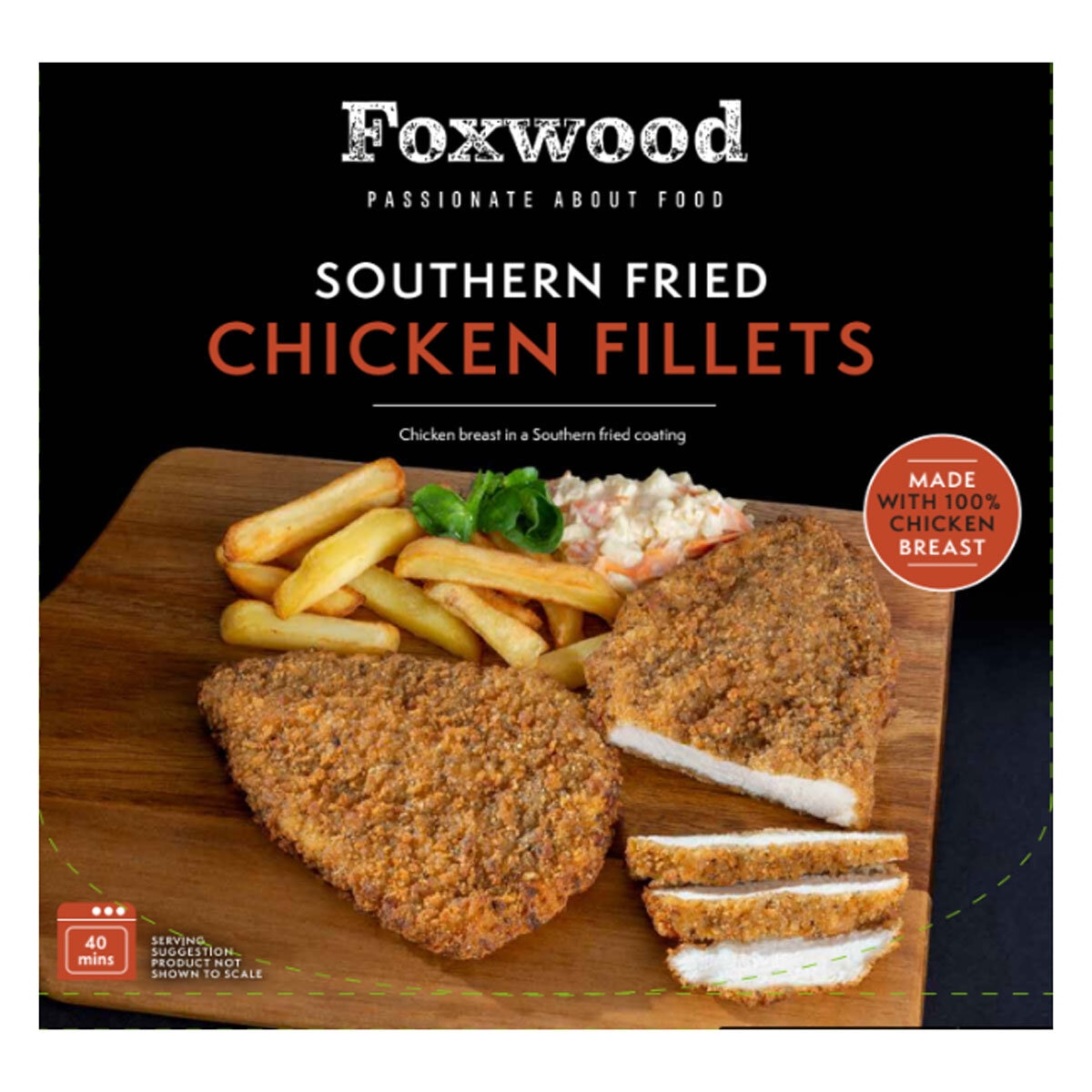 Foxwood Southern Fried Chicken Fillets, 1.92kg