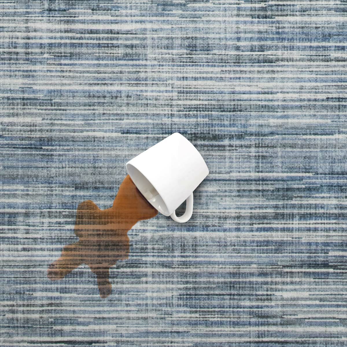 Wyatt & Ash Washable Area Rug in Blue, 183 x 274cm