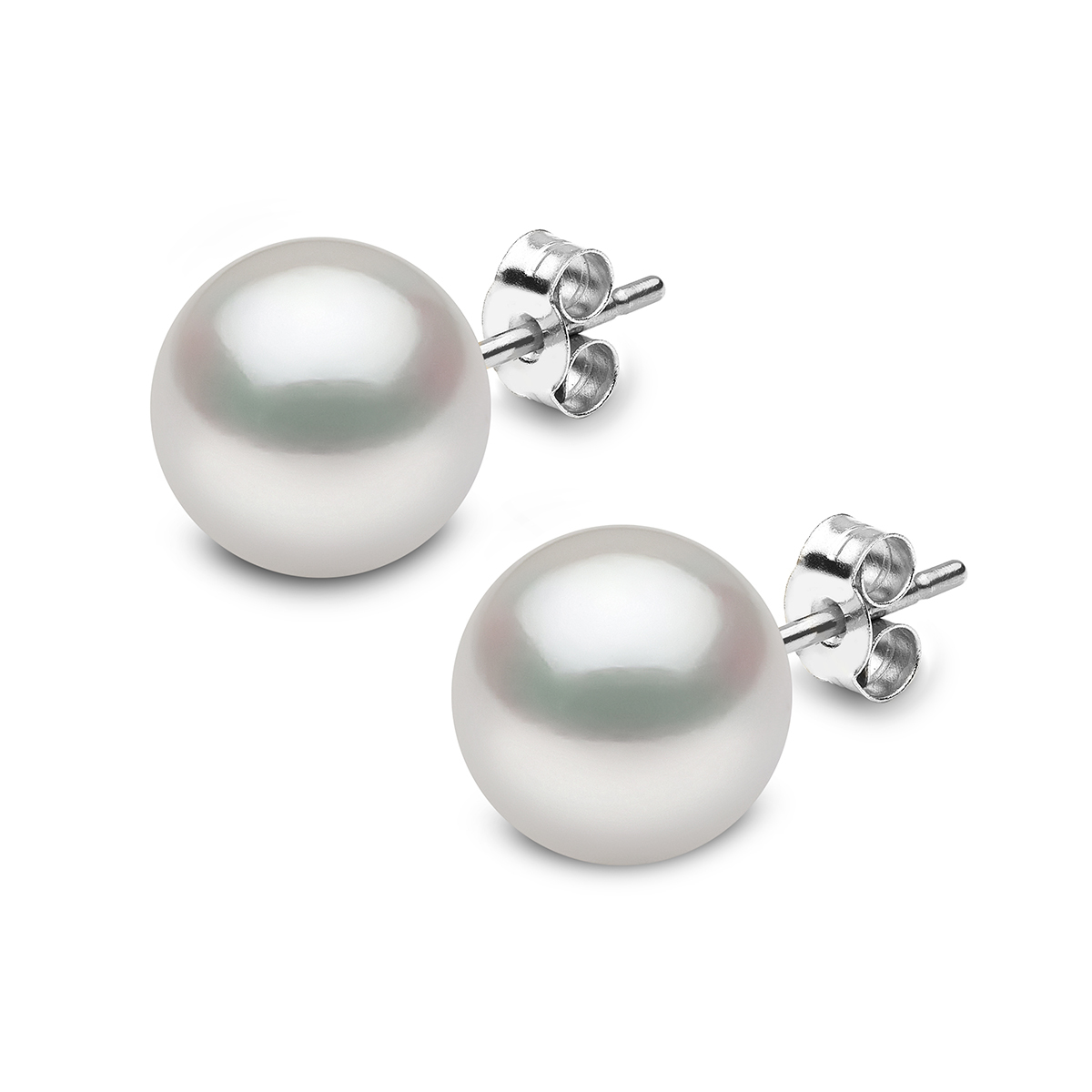 White South Sea Pearl Earrings, 18ct White Gold