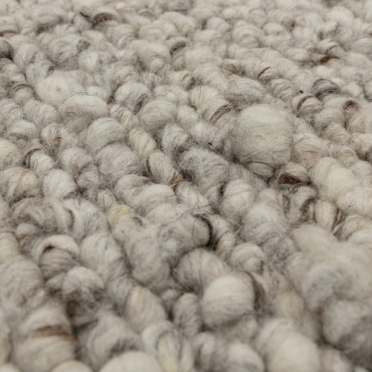 Adler Bouclé Wool Silver Rug, in 3 Sizes Adler Bouclé Wool Silver Rug, in 3 Sizes