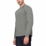 BC Clothing Men's Waffle Crew Sweater in Green