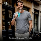 Lifestyle image of Shark ChillPill 3-in-1 Fan, Mist & instaChill System with evaporative mist