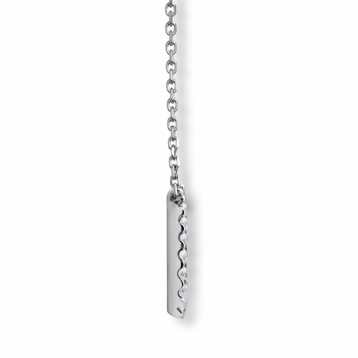 0.32ctw Round Brilliant Cut Diamond Pendant, 18ct White Gold