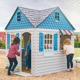 Lifestyle image of children playing in the Lifetime 7ft (2.2m) Imagination Playhouse Lifestyle image of children playing in the Lifetime 7ft (2.2m) Imagination Playhouse
