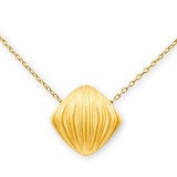 14ct Yellow Gold Textured Cushion Pendant 14ct Yellow Gold Textured Cushion Pendant