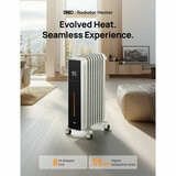 Lifestyle image of Dreo oil heater in a living room