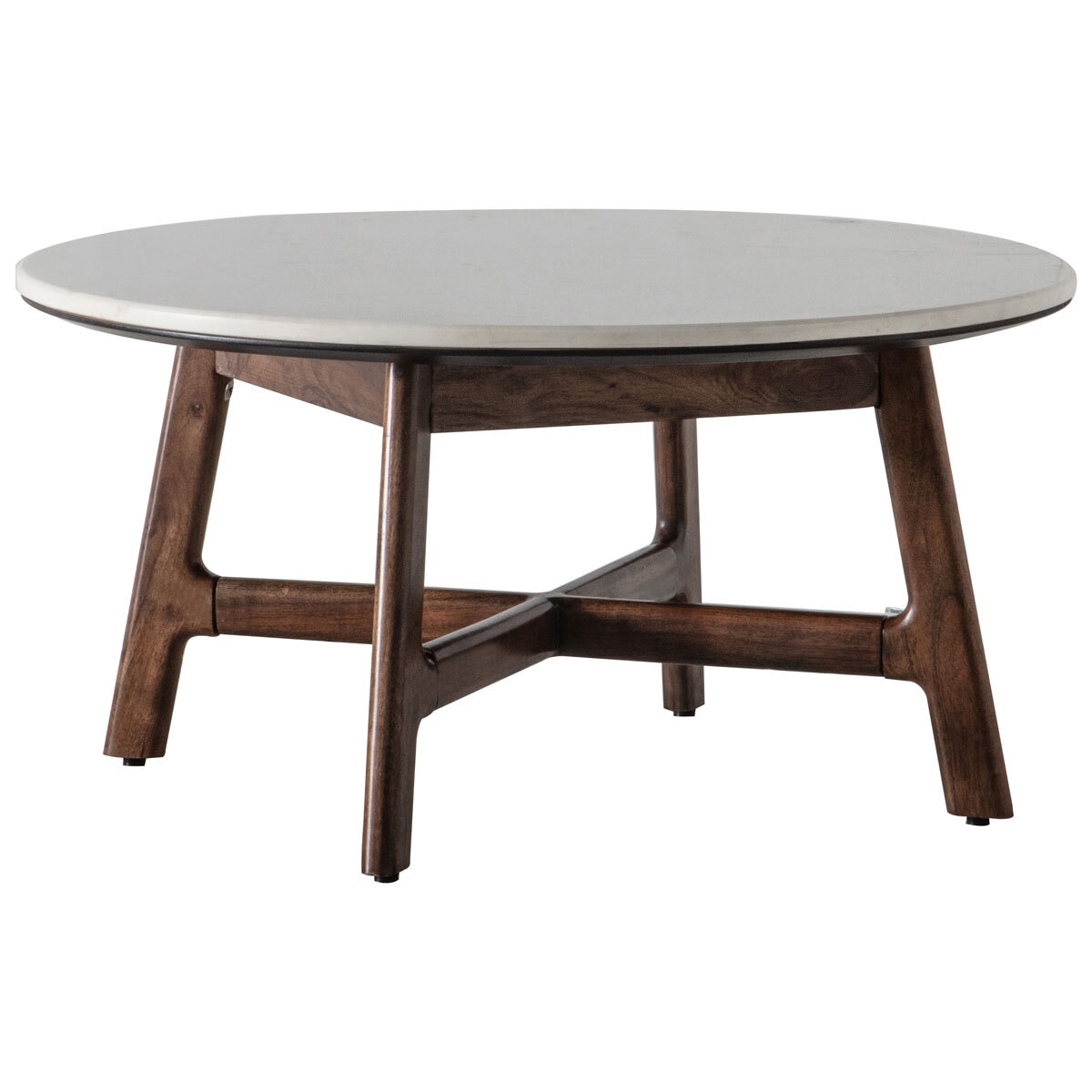 Gallery Barcelona White Marble Top Coffee Table