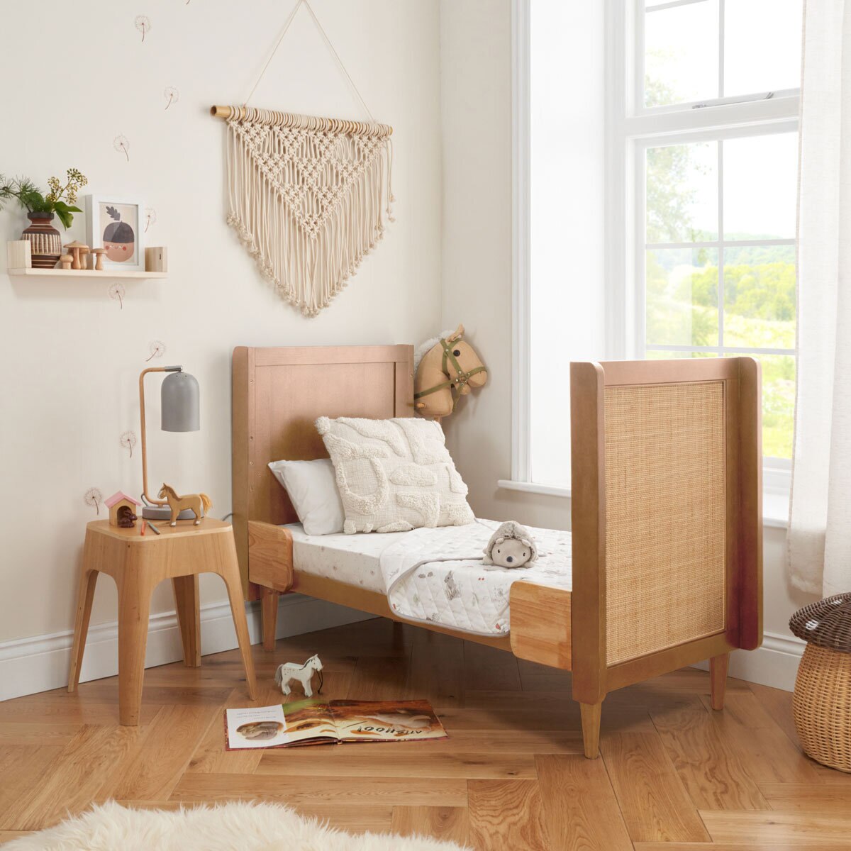 Tutti Bambini Japandi 4 Piece Nursery Set, Light Oak
