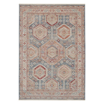 Homestead Blue Bordered Rug, in 2 Sizes