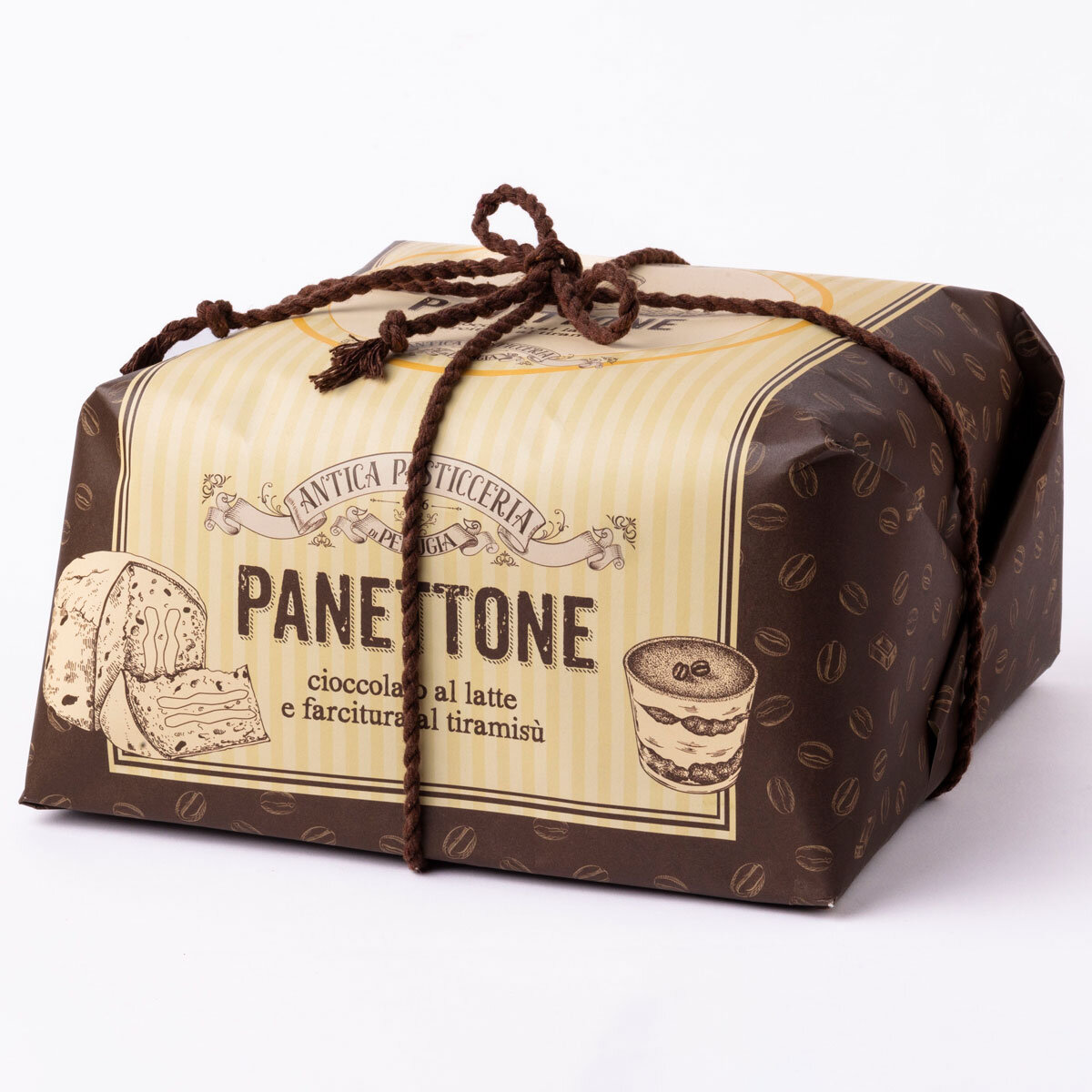 Antica Pasticceria Tiramisu & Chocolate Chip Hand Wrapped Panettone, 1kg
