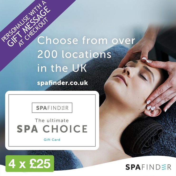 £100 SpaFinder Wellness Gift Card Multipack (4 x £25