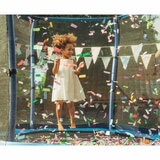 Lifestyle image of a child jumping on the trampoline
