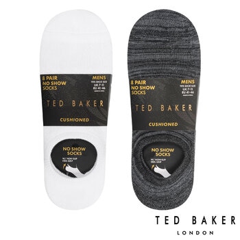 Ted Baker Men's Liner Sock, 8 Pack