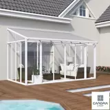 Palram Canopia Sanremo Lean To Conservatory, White