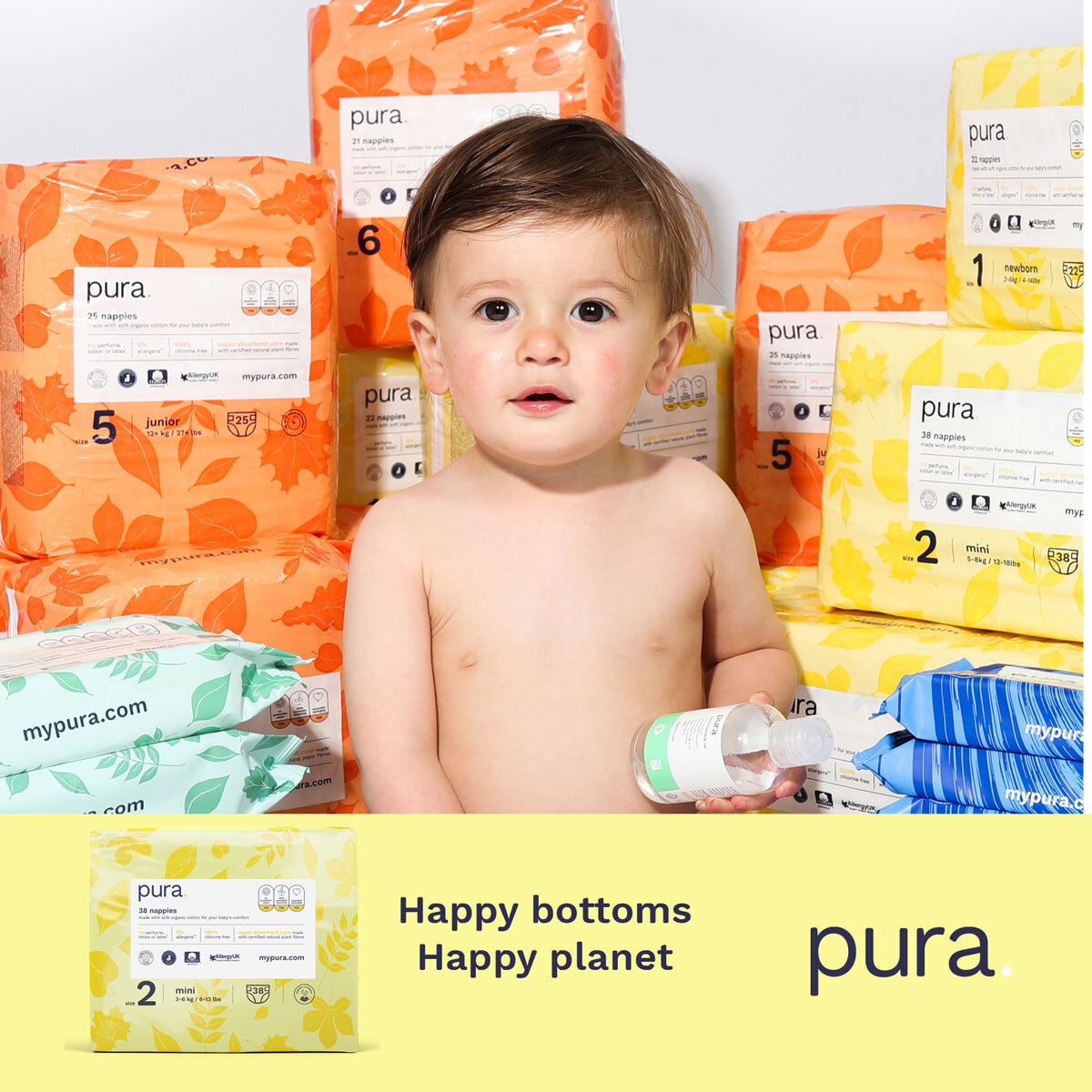 Baby Sitting With Pura Nappy Packs