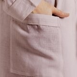 Lazy Linen Ladies Robe in Pink