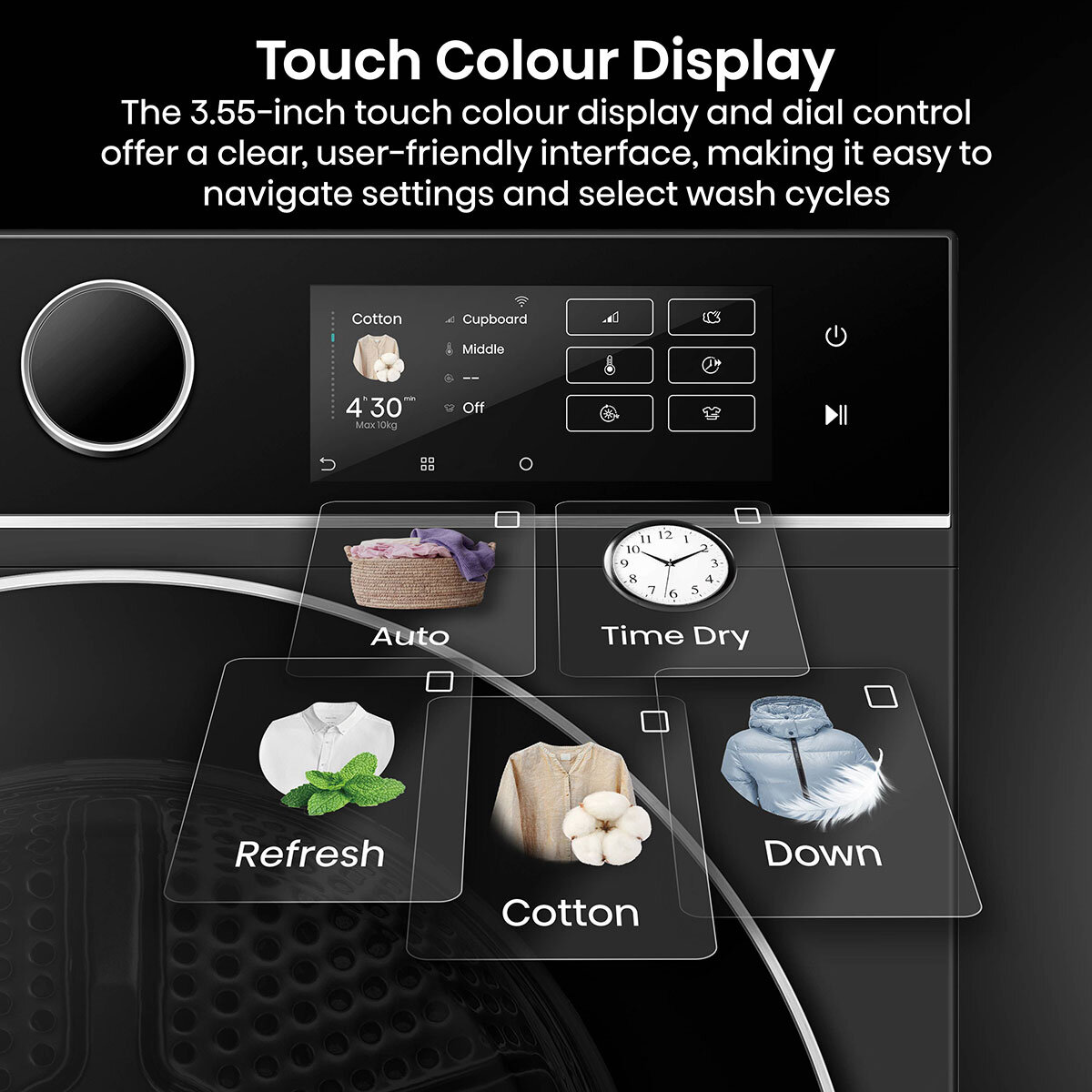 Hisense KitchenFit 5i Series DH5I104BBAB, 10kg Heat Pump Dryer, A+++ Rated in Black