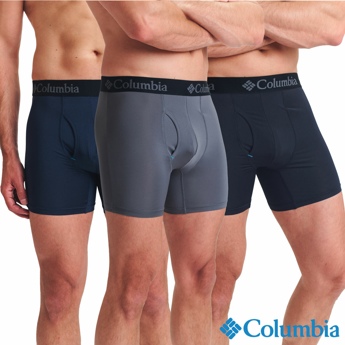 Columbia Men's Performance Stretch Boxer Briefs, 5 Pack Columbia Men's Performance Stretch Boxer Briefs, 5 Pack