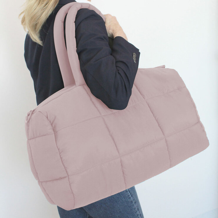 MYTAGALONGS Cloud Duffle Weekender Bag in Pink