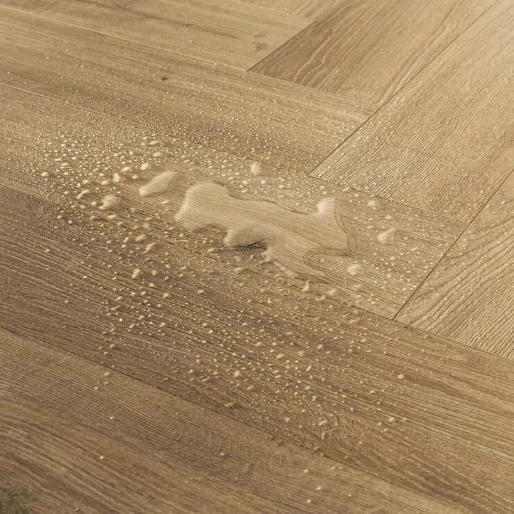 Golden Select Amboise (Oak) Splash Shield AC5 Laminate Herringbone Flooring - 1.179² Per Pack