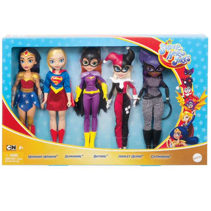12 Inch (30 cm) DC Super Hero Girls Fashion Dolls 5 Pack (6+ Years