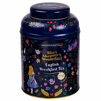New English Teas Alice in Wonderland English Breakfast Tea Caddy, 240 Pack