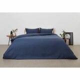 Panda Bamboo & French Linen Navy Duvet Cover Set in 3 Sizes Panda Bamboo & French Linen Navy Duvet Cover Set in 3 Sizes