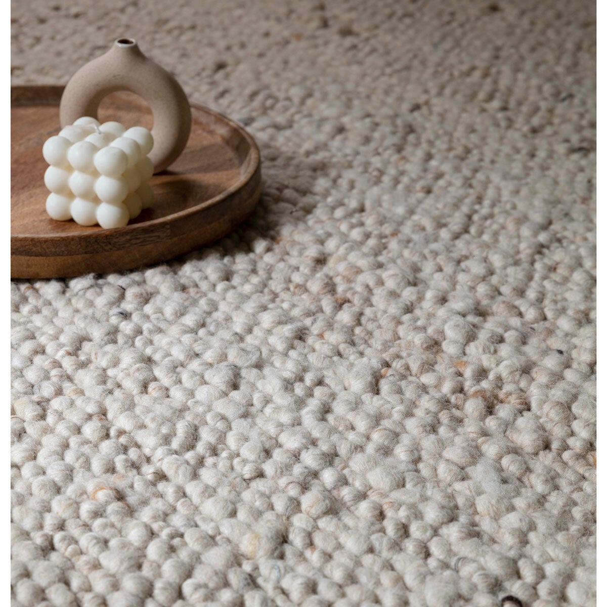 Adler Bouclé Wool Ivory Rug, in 3 Sizes Adler Bouclé Wool Ivory Rug, in 3 Sizes