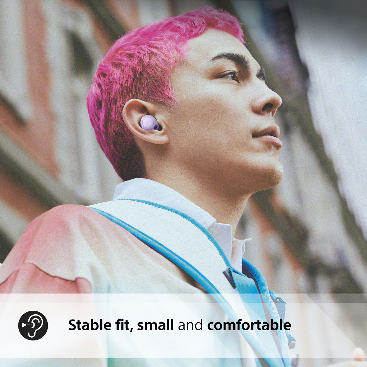 Sony WF-C700NV Noise Cancelling In-Ear Headphones in Violet