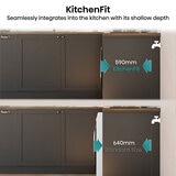 Hisense KitchenFit 5i Series WD5I1245BWR, 12kg/ 8kg Washer Dryer, D Rated in White