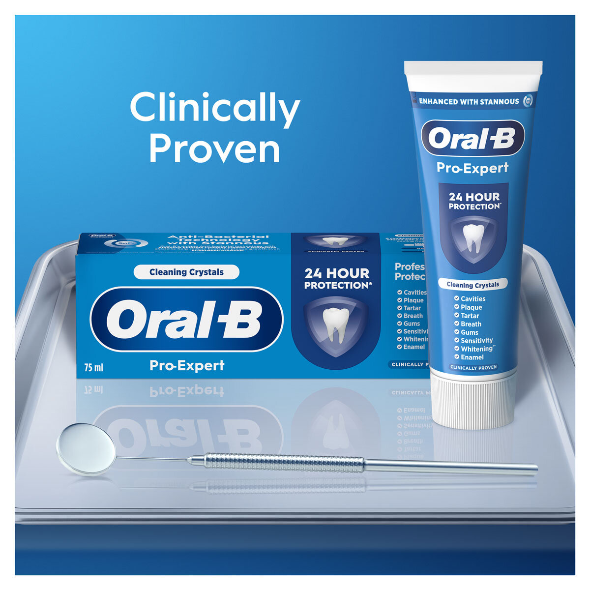 lifestyle image of toothpaste