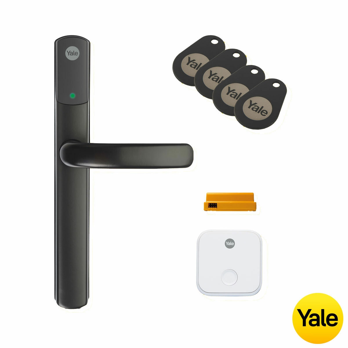 Yale Conexis L2 Smart Lock in Black with 4 Tags Yale Conexis L2 Smart Lock in Black with 4 Tags